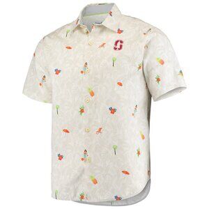 Tommy Bahama Stanford Cardinal "Beach-cation" Button-Up Hawaiian Shirt NCAA NWOT
